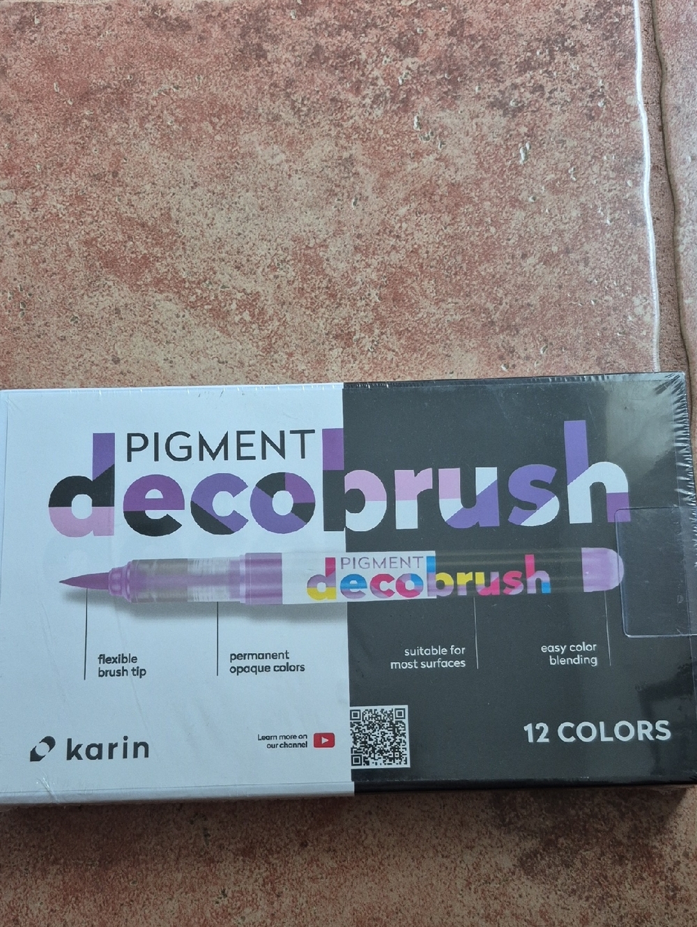 Karin Pigment DecoBrush 12-Color Brush Marker Set